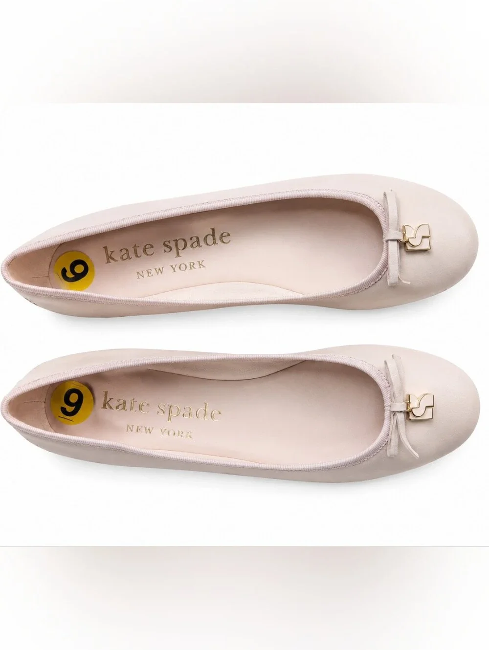 NWOB Kate Spade Light Pink Leather Ballet Flats  Size 9